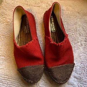 Andrè Assous Red Slip On Espadrille Size 9